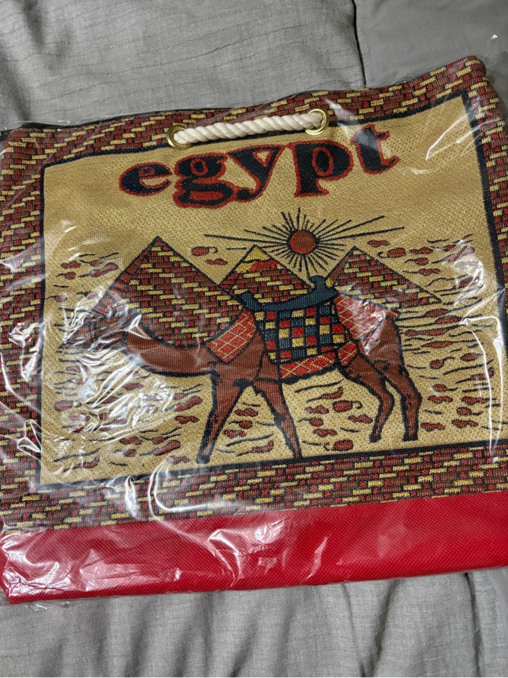 Egyptian themed tote bag. From Egypt. New
